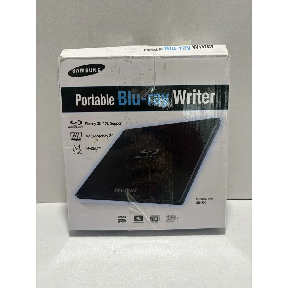 Samsung Portable Blu-ray Writer SE-506 BD Writer 3D/XL Support Complete In Box
